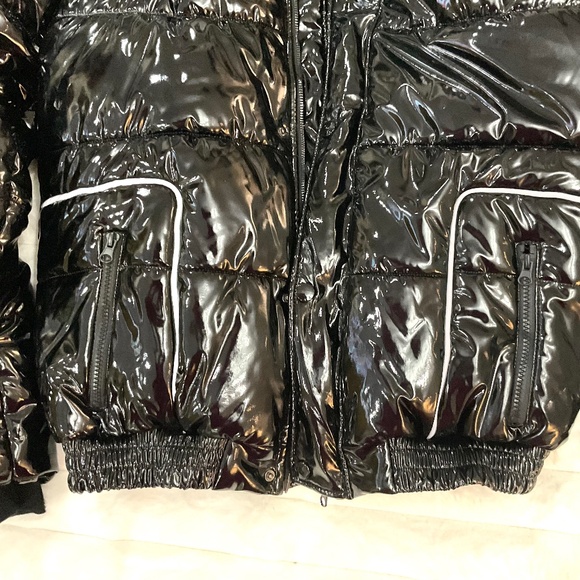 BLACK MILANO MEN'S UNISEX WATERPROOF PUFFER COAT DETACHABLE HOOD SZ LARGE - Picture 11 of 12